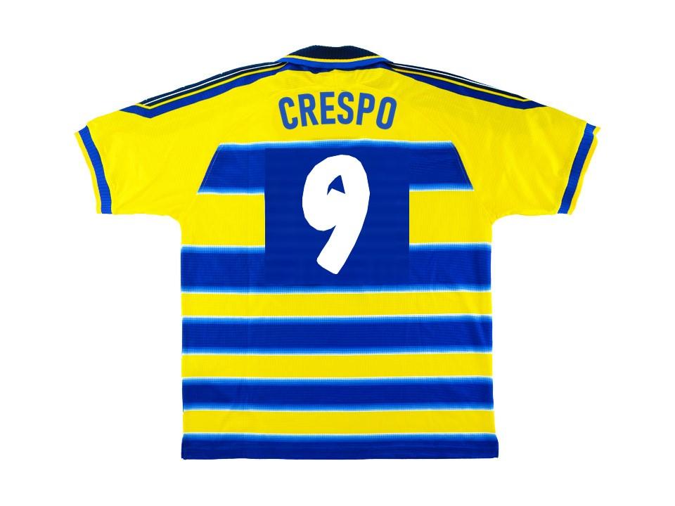 Parma 1999 2000 Crespo 9 Home Football Shirt Soccer Jersey