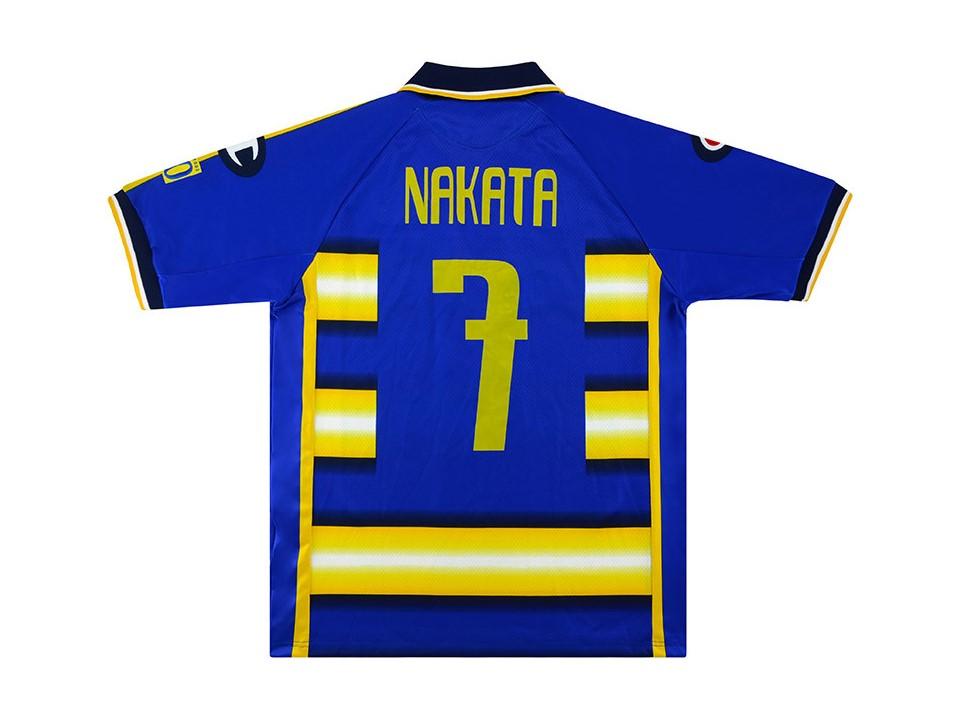 Parma 2003 2004 Nakata 7 Home Football Shirt Soccer Jersey