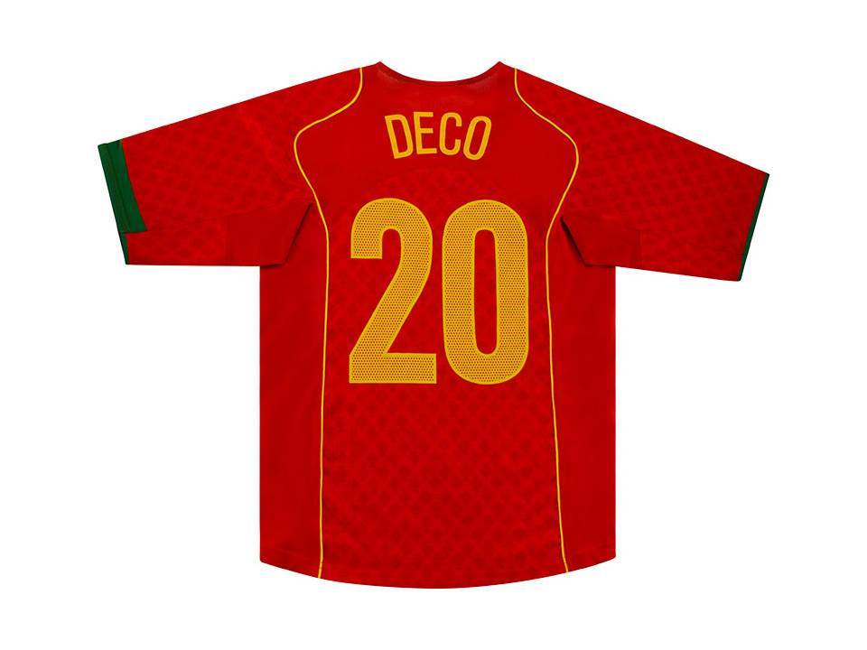 Portugal 2004 2006 Deco 20 Home Football Shirt Soccer Jersey