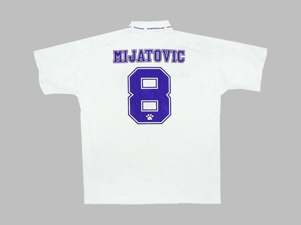 Real Madrid 1996 1997 Mijatovic 8 Home Shirt