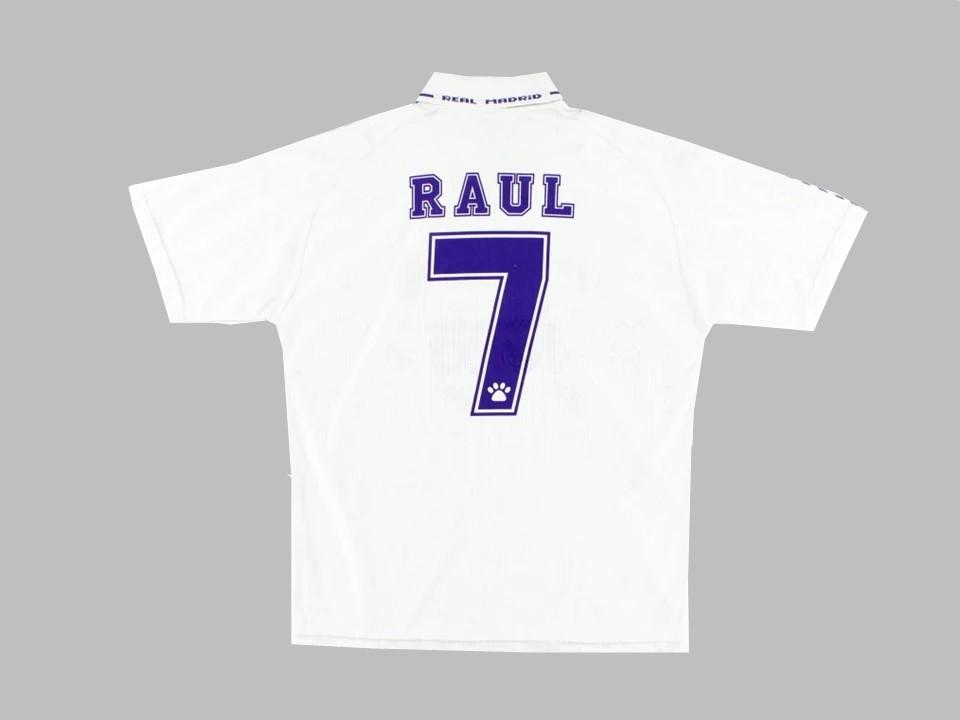 Real Madrid 1996 1997 Raul 7 Home Shirt
