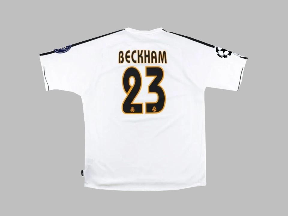 Real Madrid 2003 2004 Beckham 23 Home Shirt