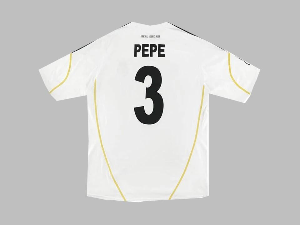 Real Madrid 2009 2010 Pepe 3 Home Shirt