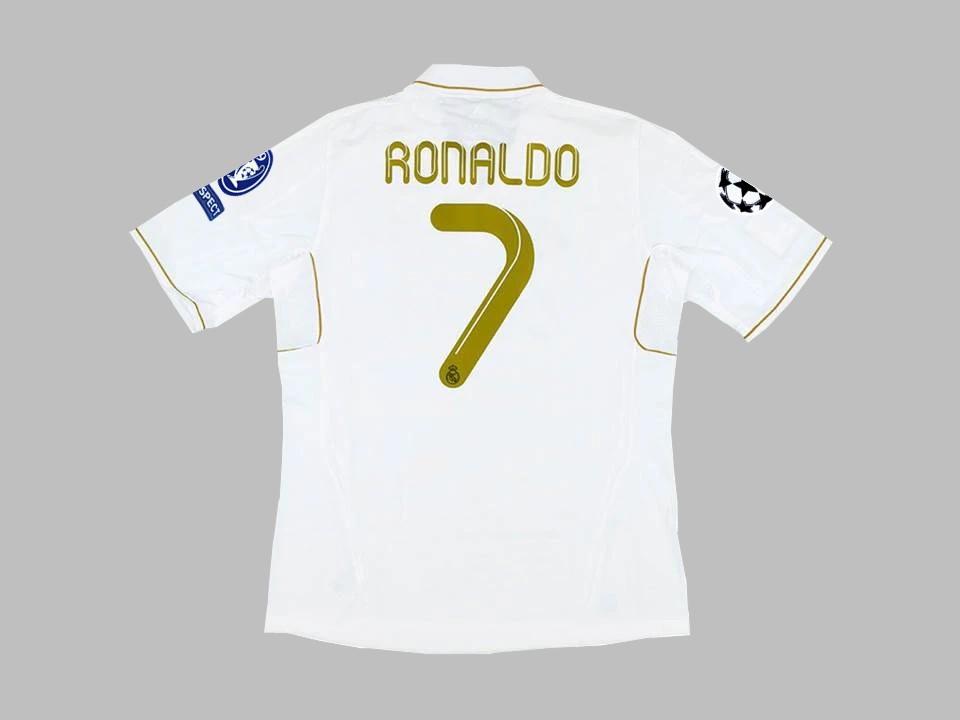 Real Madrid 2011 2012 Ronaldo 7 Home Shirt Ucl