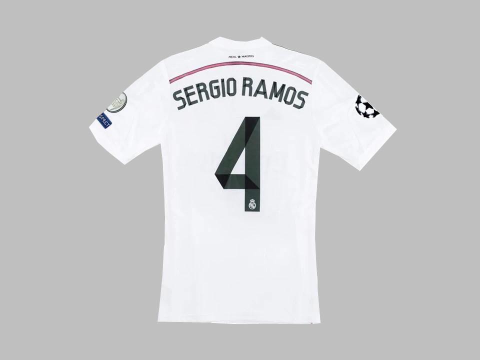 Real Madrid 2014 2015 Sergio Ramos 4 Home Shirt