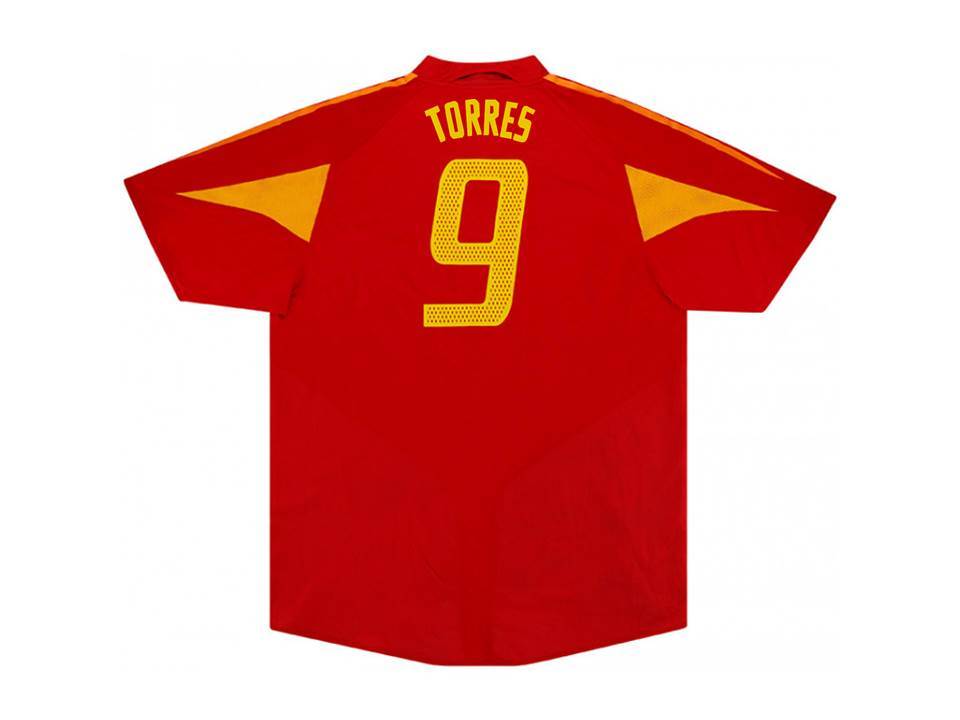 Spain 2004 2006 Torres 9 Home Shirt