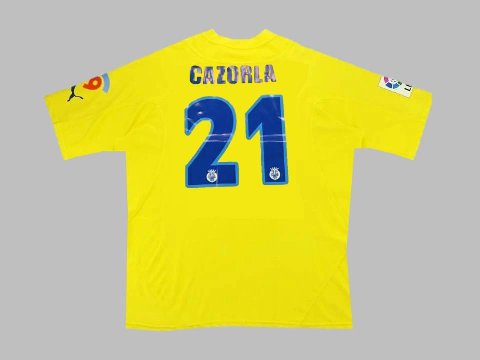 Villareal 2005 2006 Cazorla 21 Home Shirt
