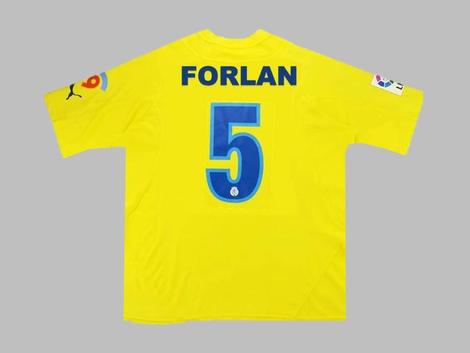 Villareal 2005 2006 Forlan 5 Home Shirt