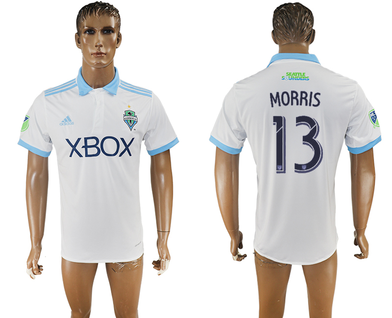 2017-2018 Seattle Sounders FC NORRIS #13 football jersey white