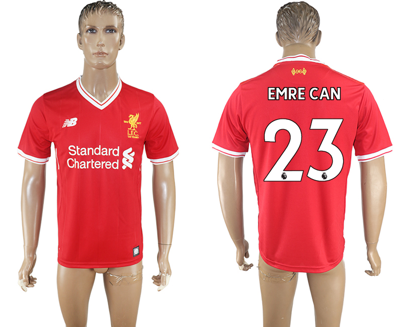 2017-2018 Liverpool EMRE CAN #23 FOOTBALL JERSEY RED