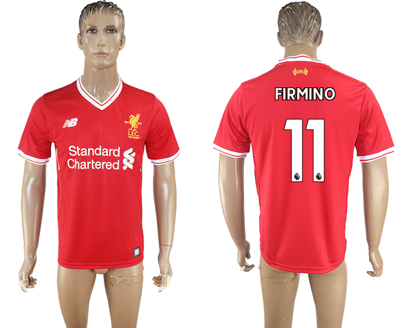 2017-2018 Liverpool FIRMINO #11 FOOTBALL JERSEY RED