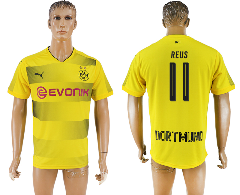 2018 Borussia Dortmund REUS #11 FOOTBALL JERSEY YELLOW