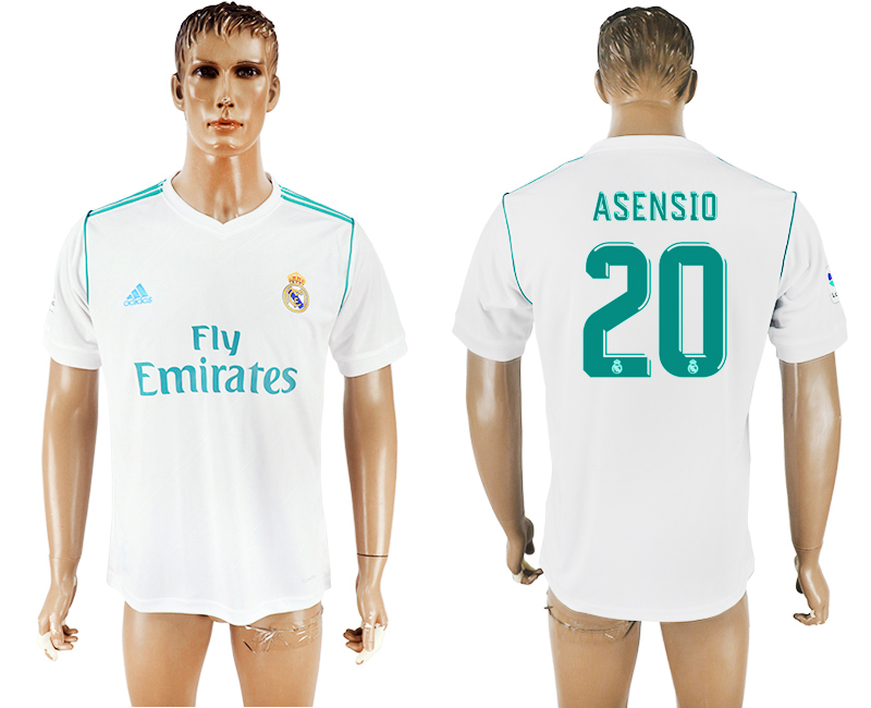 2017-2018 Real Madrid CF ASENSIO #20 FOOTBALL JERSEY WHITE
