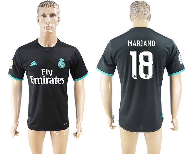 2017-2018 Real Madrid CF MARIANO #18 FOOTBALL JERSEY BLACK