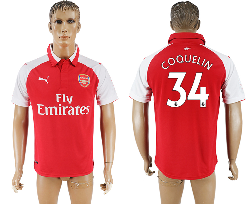 2017-2018 football jersey  Arsenal COQUELIN #34