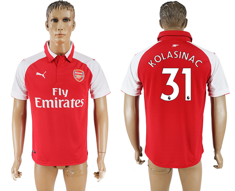 2017-2018 football jersey Arsenal KOLASINAC #31