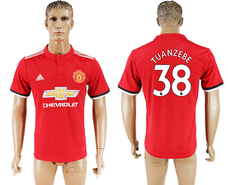 2017-2018 Manchester United TUANZEBE #38 football jersey red