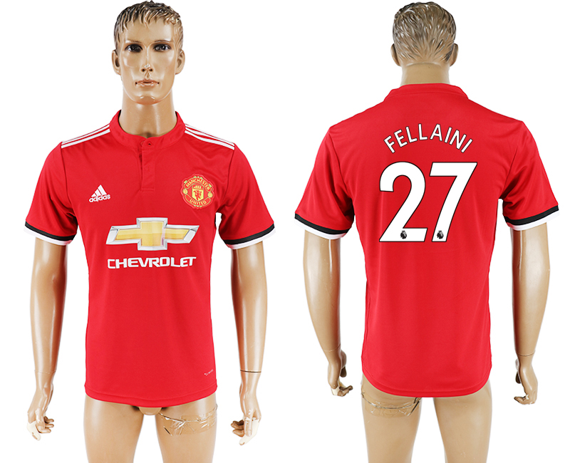 2017-2018 Manchester United FELLAINI #27 football jersey red