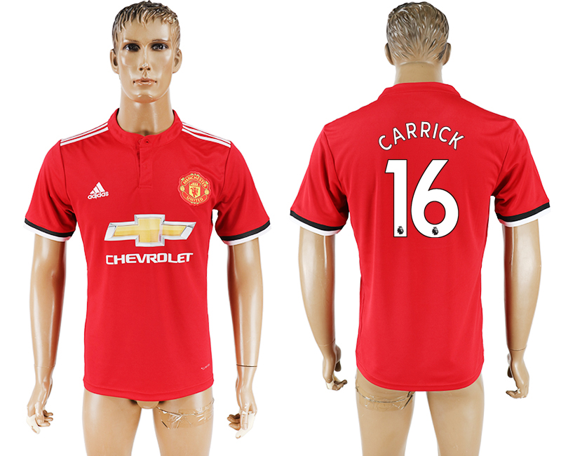2017-2018 Manchester United CARRICK #16 football jersey red