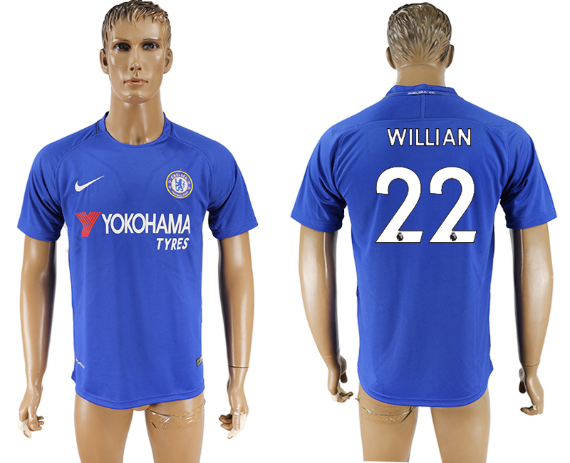 2017-2018 Chelsea Football Club WILLIAN #22 football jersey blue