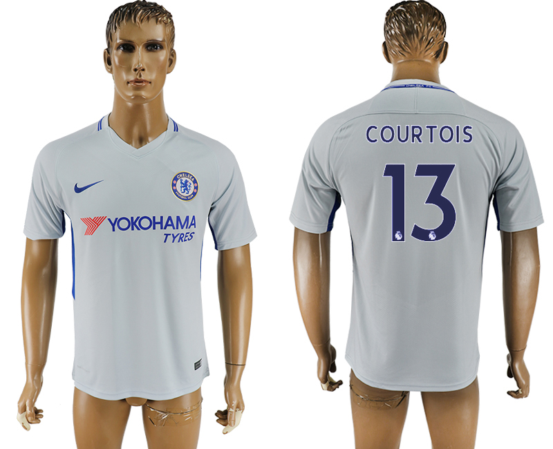 2017-2018 Chelsea Football Club COURTOIS #13 football jersey gre