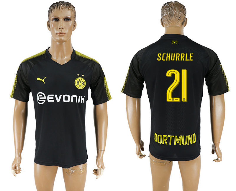 2018 Borussia Dortmund SCHURRLE #21 FOOTBALL JERSEY BLACK