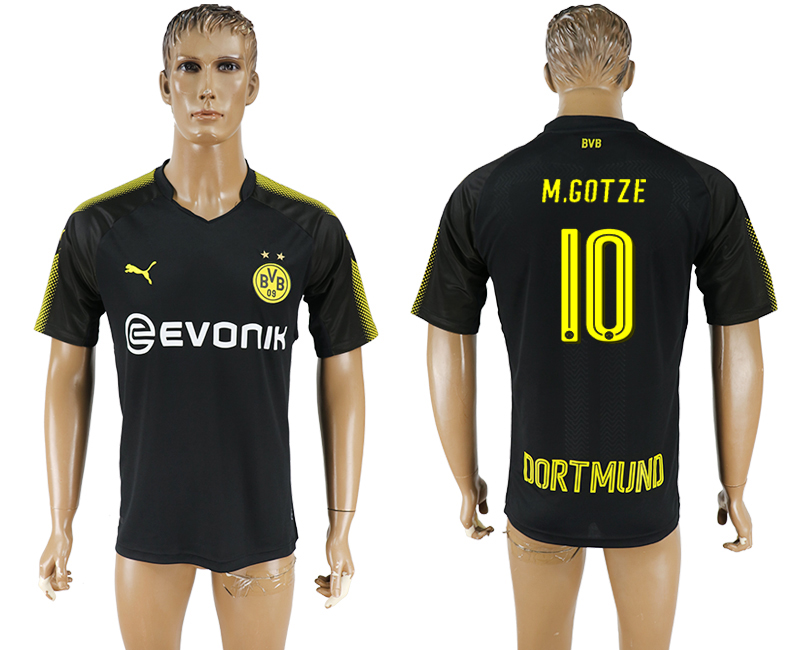 2018 Borussia Dortmund M.GOTZE #10 FOOTBALL JERSEY BLACK