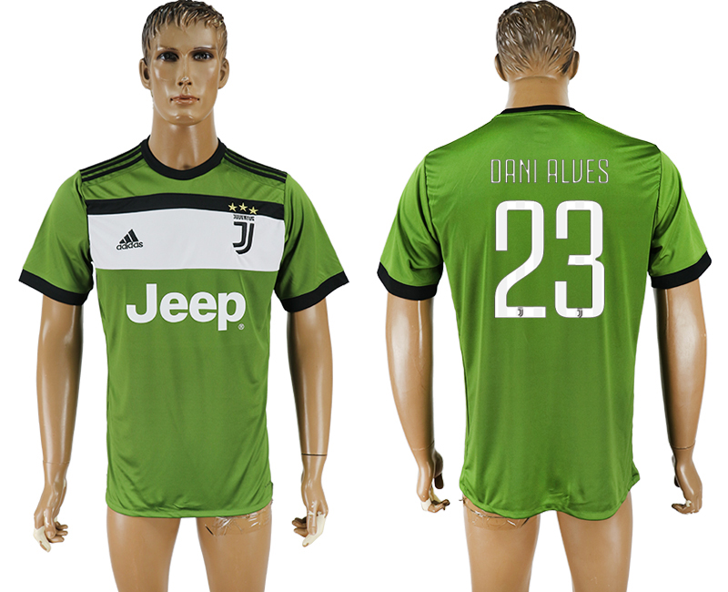 2017-2018 Juventus F.C. DANI ALOES #23 football jersey green