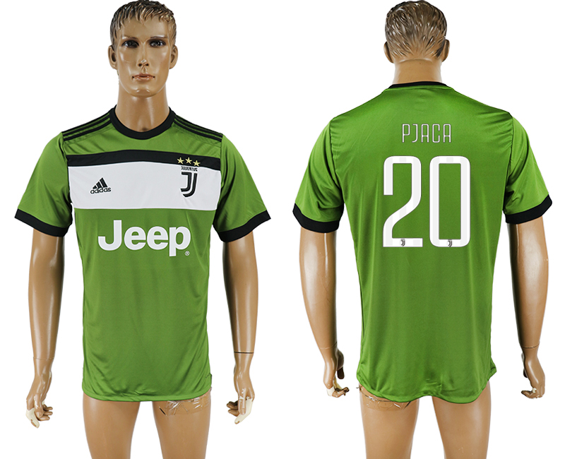 2017-2018 Juventus F.C. PJACA #20 football jersey green
