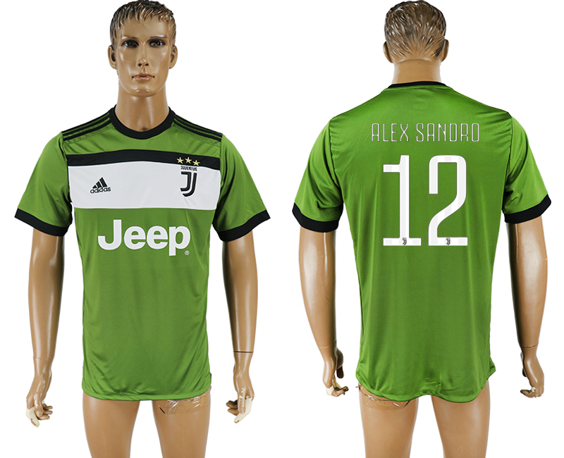 2017-2018 Juventus F.C. ALEX SANDRO #12 football jersey green