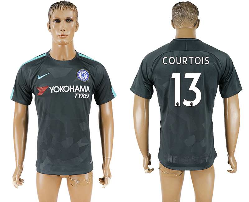 2017-2018 Chelsea Football Club COURTOIS #13 football jersey bla