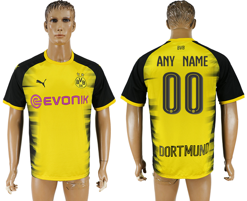 2018 Borussia Dortmund ANY NAME IS OK FOOTBALL JERSEY YELLOW