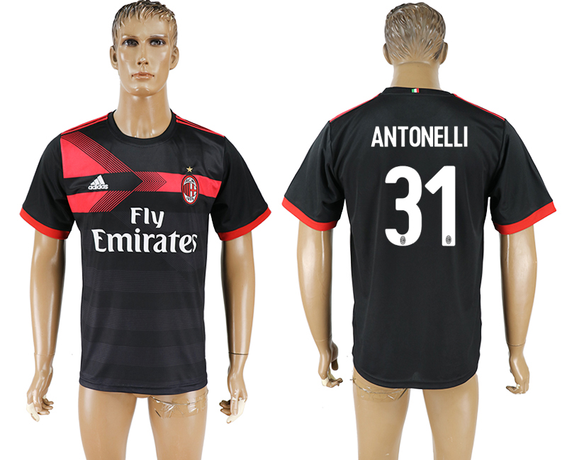 2017-18 football jersey  AC MILAN ANTONELLI #31