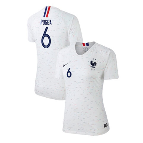 Maillot France Ext&#233;rieur POGBA 2018/19 2 &#201;toiles Femme