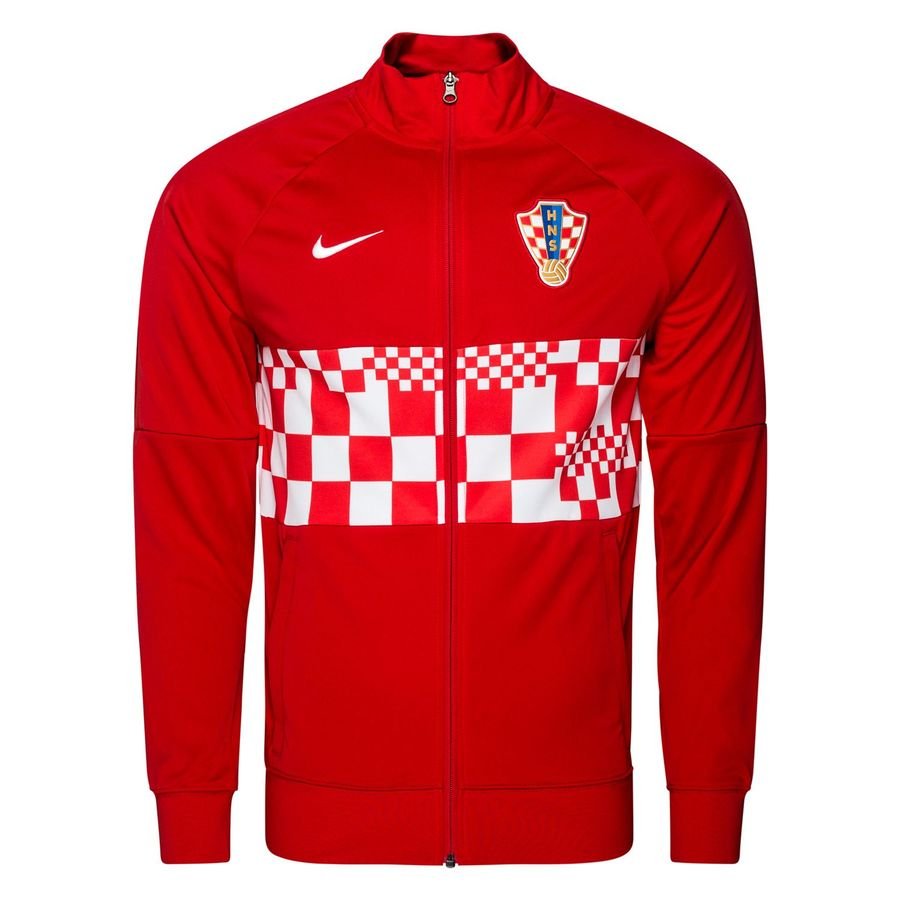 Croatia Track Jacket Dry I96 Anthem EURO 2020 - University Red/White Kids-Kit