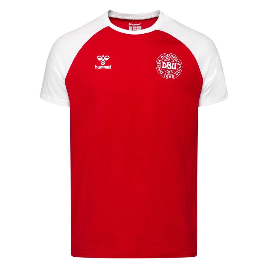 Denmark T-Shirt Fan Cotton EURO 2020 - Tango Red