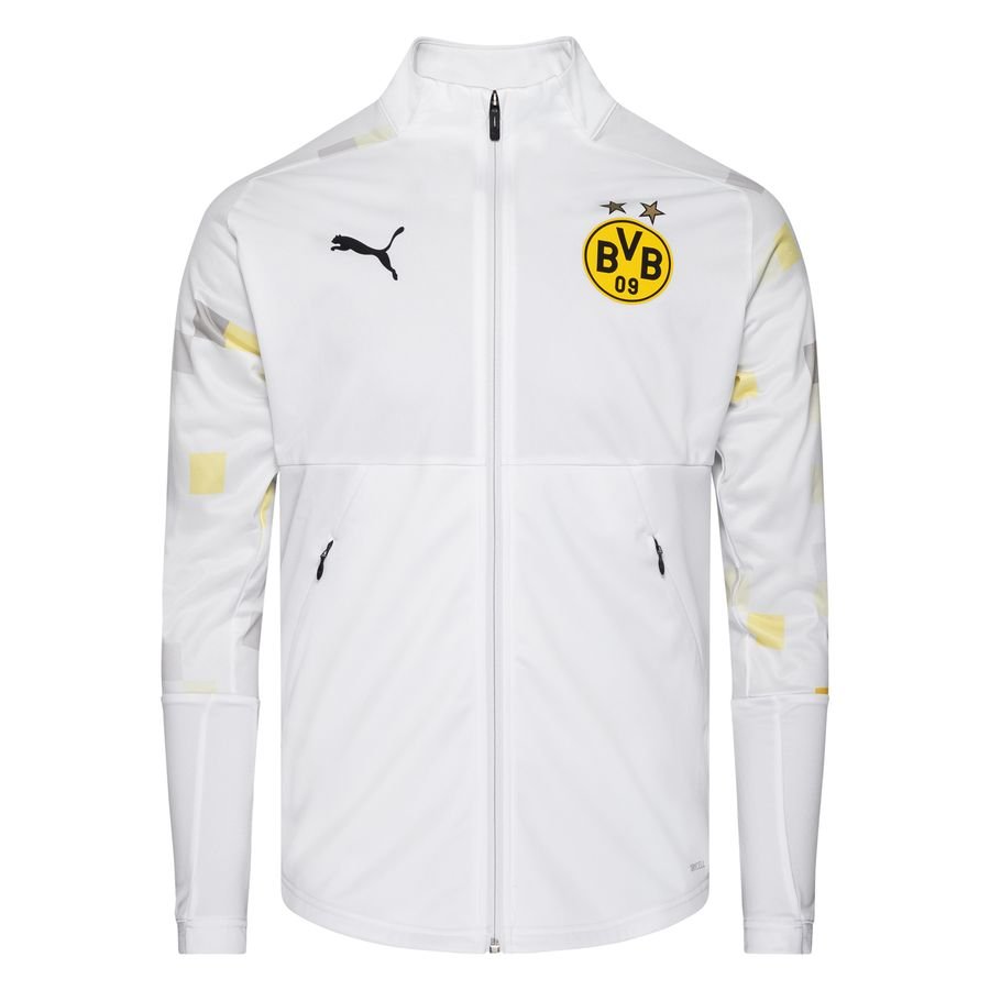 Dortmund Jacket Tracksuit Stadium - White/Yellow