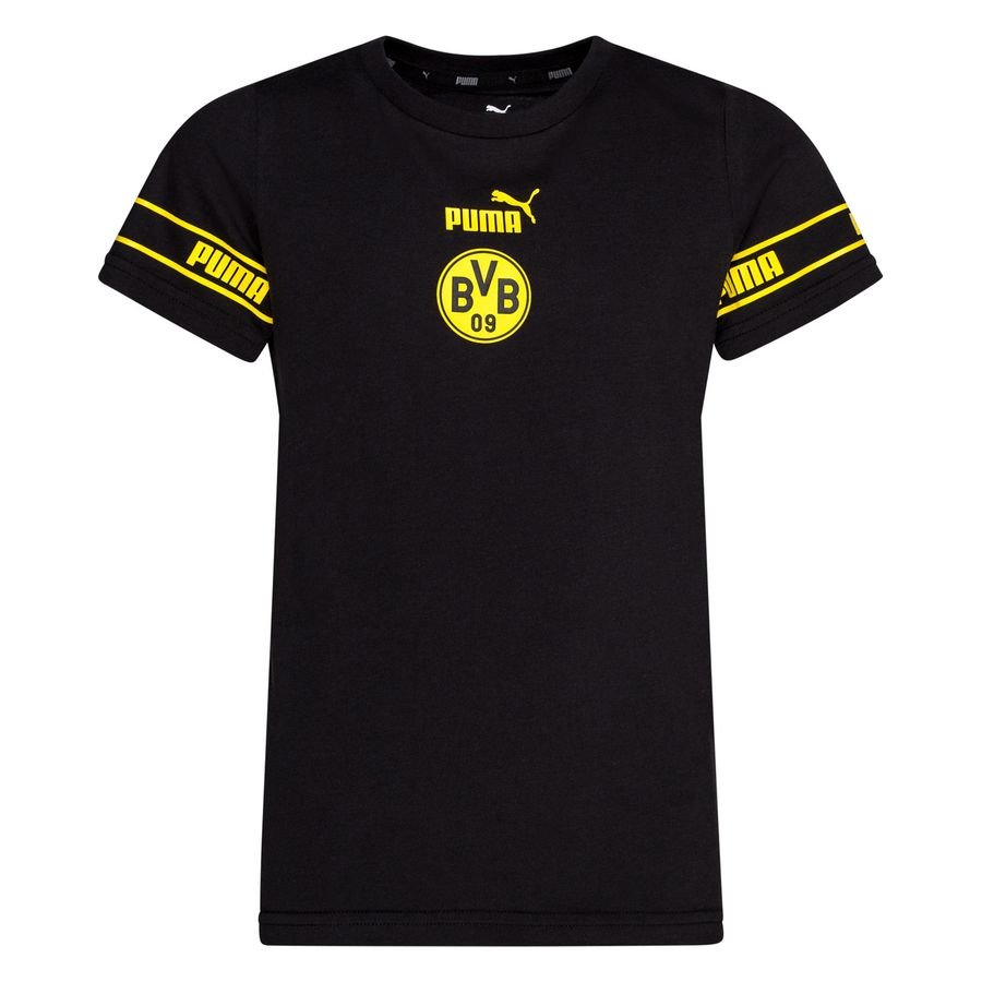 Dortmund T-Shirt FtblCulture - Black/Cyber Yellow Kids-Kit