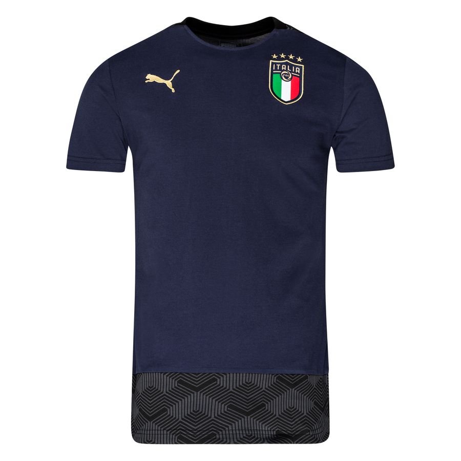 Italy T-Shirt Casuals EURO 2020 - Peacoat/Team Gold
