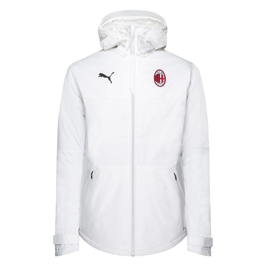 Milan Winter Jacket Tracksuit Training - White/Tango Red
