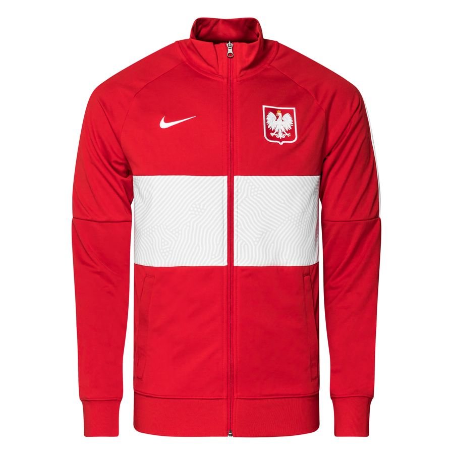 Poland Track Jacket Tracksuit Dry I96 Anthem EURO 2020 - Sport Red/White