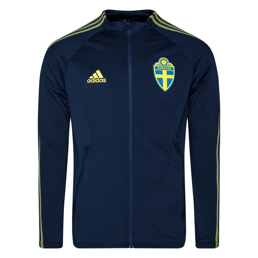 Sweden Jacket Tracksuit Anthem EURO 2020 - Noble Indigo/Yellow
