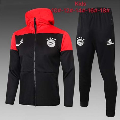 Enfant Veste A Capuche Bayern Munich 2020-21 Black red