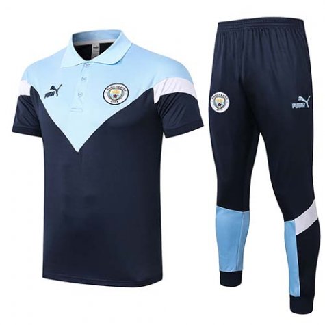 Maillot Polo Manchester City 2020-21 Navy blue