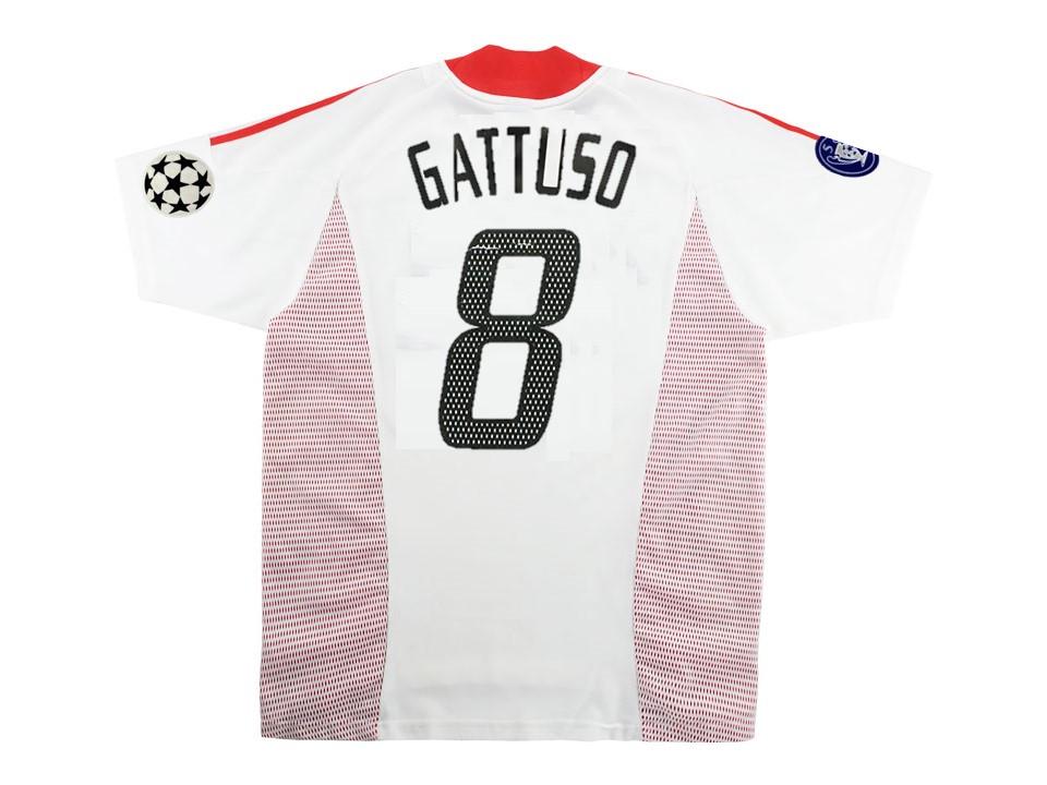 Ac Milan 2002 2003 Gattuso 8 Away Football Shirt Soccer Jersey