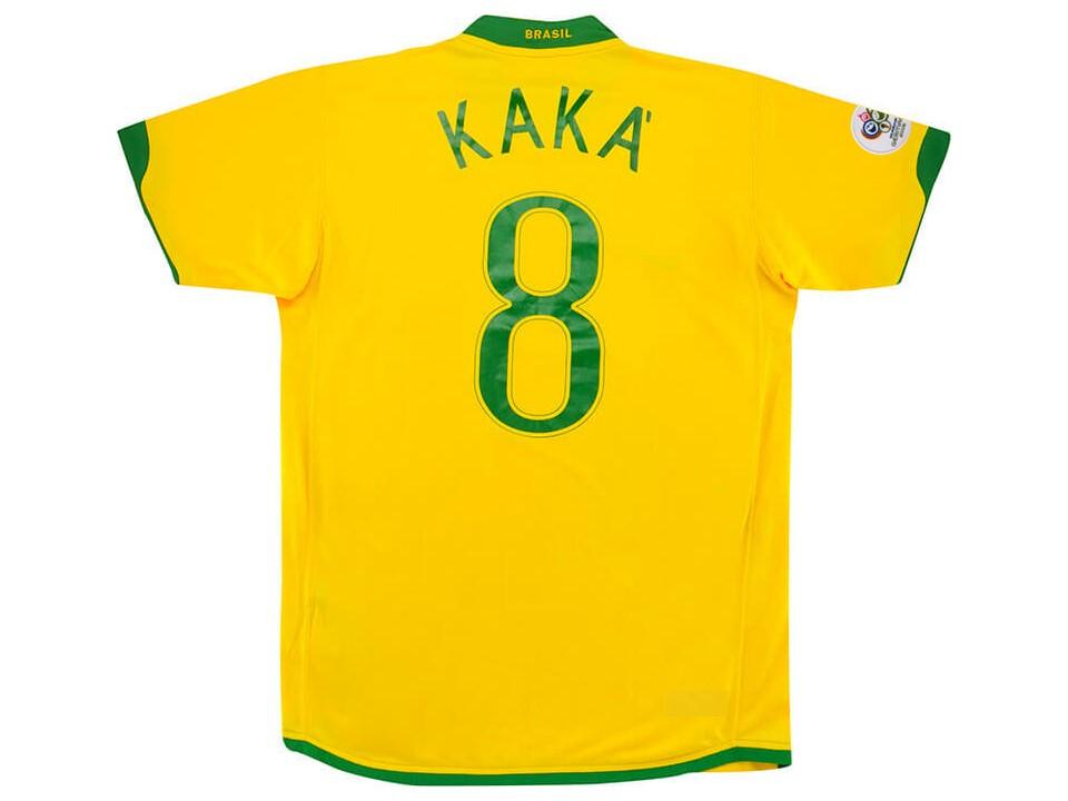 Brazil Brasil 2006 Kaka 8 Home Jersey