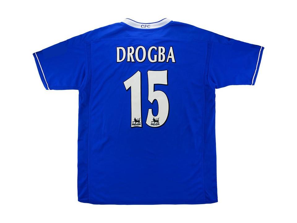 Chelsea 2003 2005 Drogba 15 Home Football Shirt Soccer Jersey