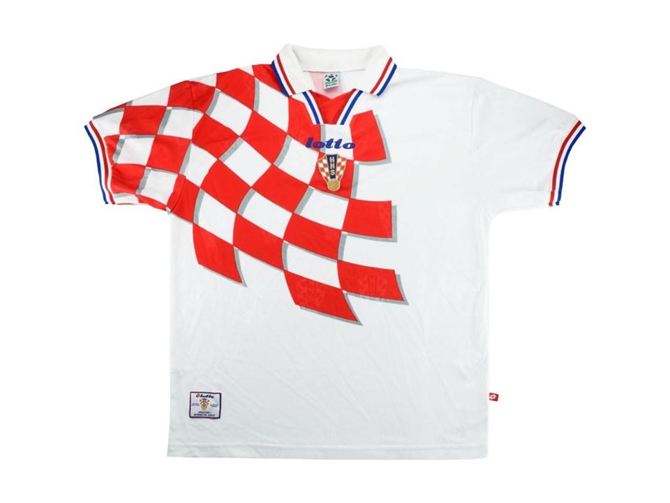 Croatia 1998 World Cup Hrvatska Home Football Shirt Soccer Jersey