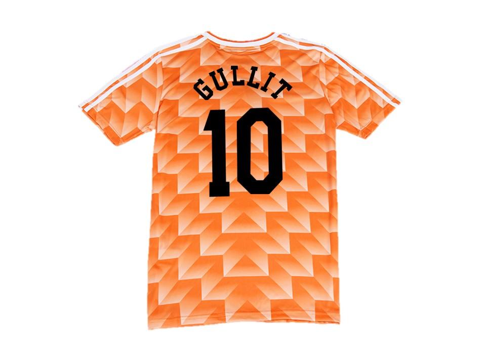 Netherlands Holland 1988 Van Gullit 10 Home Football Shirt Soccer Jersey
