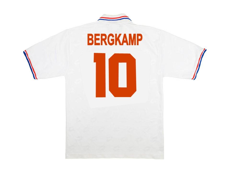 Netherlands Holland 1994 Bergkamp 10 Away Football Shirt Soccer Jersey